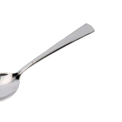 Delcasa 6-Piece Table Spoon- Dc2937| Stylish, Light-Weight And 100% Food-Grade| Stainless Steel Construction, For Preparing And Serving Food, Suitable For Dining Table, Home And Restaurant| Dishwasher-Safe And Premium-Quality| Silver 