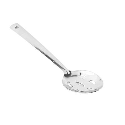 Delcasa 11" Stainless Steel Slotted Spoon- Dc2946| With Stylish Long Handle, Ideal For Cooking And Serving Food| Premium-Quality Slotted Spoon, Food-Grade, Elegant And Lightweight Design| Silver