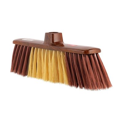 Delcasa Floor Broom With A Long Wooden Stick- Dc3101/ Large And Wide Head, Dense Bristles, Split Brush End/ Compatible With All Floor Types/ Ideal For Sweeping And Cleaning Room, Bathroom, Kitchen/ Highly Durable, Light-Weight And Elegant Design/ Brown