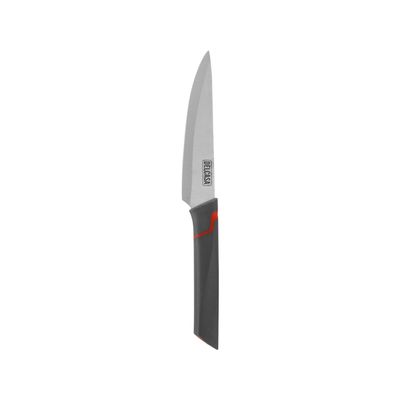 Delcasa 5" Utility Knife- Dc2949| With Razor Sharp Stainless Steel Blades And Polymer Plastic Handle| 100% Food-Grade, Suitable For Dining Table, Home And Restaurant| Perfect For Slicing Fruit, Tender Pieces Of Meat, Or Sandwiches, Etc.| Silver And Black