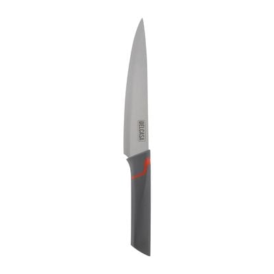 Delcasa 7.5" Slicer Knife- Dc2951| With Razor-Sharp Stainless Steel Blades| 100% Food-Grade, Suitable For Dining Table, Home And Restaurant| Perfect For Cutting Thin Slices Of Meat, Vegetables In Medium To Large Portions, Etc.| Silver And Black