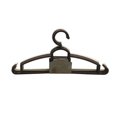 Delcasa 5-Piece Cloth Hanger Set-Dc2964| Premium-Quality, Lightweight, Trendy And Anti-Skid Hangers Perfect For All Kinds Of Dresses| Suitable For Wardrobe For Hanging Clothes, Strappy Clothes| Sturdy With Large Rod Hooks| Brown