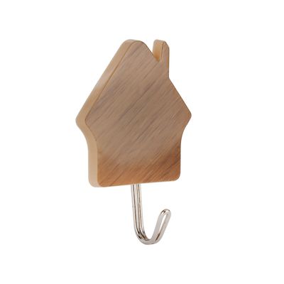 Delcasa Sticky Hook- Dc2966| Pack Of Three, Maximum Capacity: 3.0 Kg, Diamond-Shaped Hook For Clothes, Hats, Scarves, Kitchen Supplies, Etc.| Multi-Purpose Sticky Hook, Easy To Install| Brown