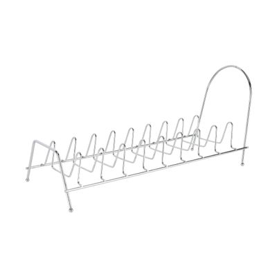 Delcasa Dish Rack- Dc3035/ Organizer For Kitchen To Keep Plates, Bowls, Quarter Plate, Etc./ Drying Stand, Dish Drainer, Compact And Stylish Design/ Hassle-Free Finish, For Cabinet Shelf Organizer Countertop/ Silver