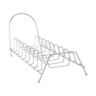 Delcasa Dish Rack- Dc3035/ Organizer For Kitchen To Keep Plates, Bowls, Quarter Plate, Etc./ Drying Stand, Dish Drainer, Compact And Stylish Design/ Hassle-Free Finish, For Cabinet Shelf Organizer Countertop/ Silver