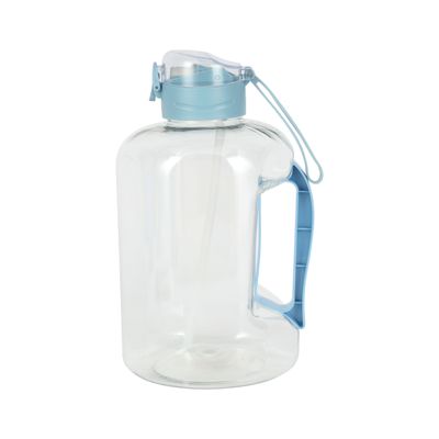 Delcasa 2000 Ml Water Bottle- Dc3128/ With Straw, Transparent Plastic Bottles With Push Button Lid And Handle/ Perfect For School, Office And Gym/ Leak-Proof And Eco-Friendly, Food-Grade And Elegant Design/ Purple