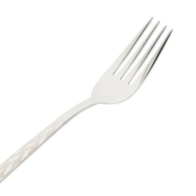 Delcasa 5-Piece Table Fork- Dc2983| Stylish And Light-Weight, 100% Food-Grade, Stainless Steel Construction| Suitable For Dining Table, Home And Restaurant| Ideal For Pasta, Rice Dishes, Meat, Vegetables, Dishwasher-Safe| Silver 