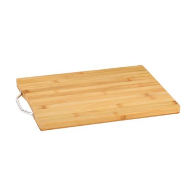 Delcasa Bamboo Cutting Board- Dc3048/ Wooden Chopping Boards With Stainless Steel Handle For Cut, Slicing, Dicing Needs/ Perfect For Fruits, Vegetables, Bread, Cheese/ Easy To Use, Damage Resistant, Odor-Proof/ Brown