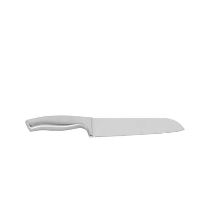 Delcasa 7" Santoku Knife- Dc3194/ With Ultra-Sharp Stainless Steel Blades And Rustproof Handle/ 100% Food-Grade, Suitable For Dining Table, Home And Restaurant/ Perfect For Chopping, Dicing, Mincing, Julienning Thin Slices Of Vegetables And Meats/ Silver