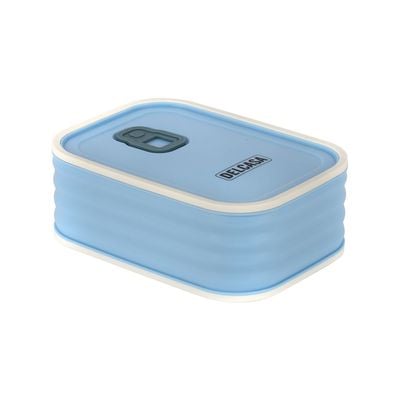 Delcasa Ecoblend Combo Lunch Box- Dc3214/ 730 Ml And 950 Ml Capacities, Rectangle Tiffin With Stainless Steel Inner, Pp Body And Lid, Abs Outer Ring/ Food-Grade, Bpa-Free, Airtight And Leakproof Container For Kids And Adults, To Keep Food Fresh/ Compact, Portable Design/ Blue