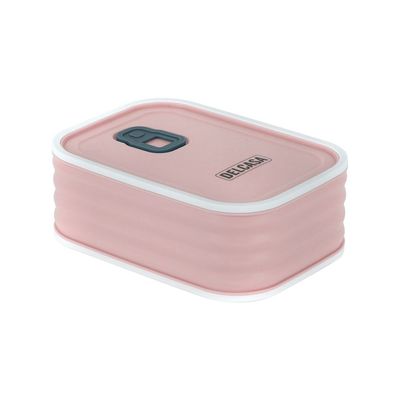 Delcasa Ecoblend Combo Lunch Box- Dc3215/ 1150 Ml And 1500 Ml Capacities, Rectangle Tiffin With Stainless Steel Inner, Pp Body And Lid, Abs Outer Ring/ Food-Grade, Bpa-Free, Airtight And Leakproof Container For Kids And Adults, To Keep Food Fresh/ Compact, Portable Design/ Pink