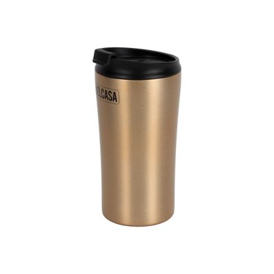 Delcasa 420 Ml Vacuum Mug- Dc3294/ Double Wall Stainless Steel Body And Keeps Your Drinks Hot Or Cold/ Leak-Proof And Portable Design/ Suitable For Indoor And Outdoor Use, At Home, Car, Office, Etc./ Bronze