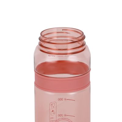 Delcasa 700 Ml Water Bottle- Dc3237/ With Volume Tracker, Motivational Bottles With Flip Lid, Push Button And Straw / Perfect For School, Office And Gym/ Leak-Proof And Eco-Friendly, Food-Grade And Elegant Design/ Pink