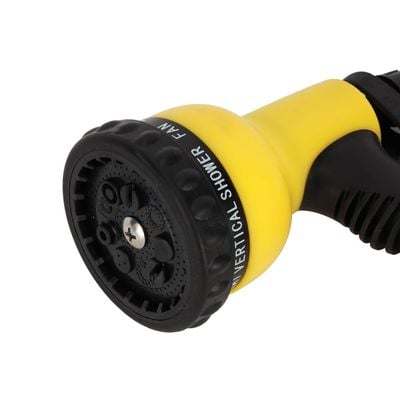 Delcasa Garden Spray Gun- Dc3285/ Sprayer Nozzle With 9 Different Type Water Out, Adjustable Pattern/ Light-Weight And Durable, Ideal To Connect To Hoses And Spraying/ Black And Yellow