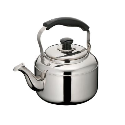 Delcasa 4.0 L (135.2 Oz) Stainless Steel Whistling Tea Kettle- Dc3231/ Rust And Corrosion Resistant Body With Comfortable And Heat-Resistant Handle/ Induction Compatible, Perfect For Tea, Coffee, Milk, Water, Etc./ Silver