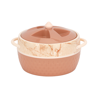 Delcasa Majestic Insulated Casserole- Dc3379/ 1350 Ml, Stainless Steel Inner With Double Wall Construction/ Hot And Cold Food-Safe, Easy To Carry, Firm Twist Lock Lid/ Elegant And Unique Design, Extra-Deep, Hassle-Free/ Beige