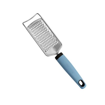 Delcasa Stainless Steel Flat Grater- Dc3348/ Ginger Graters With A Pp Handle, Handheld, Light-Weight And Compact Design/ Suitable For Any Kind Of Grating Fruits And Vegetables/ Rust-Free Material, Non-Toxic/ Silver And Blue