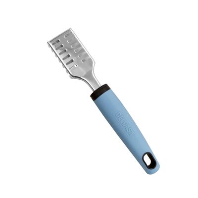 Delcasa Fish Scale Peeler- Dc3349/ Scraper With Stainless Steel Head, Ergonomically Designed Pp Handle/ Classic Design, Perfect For Removing Or Scaling Fishes Scales/ Easy Operation, Durable And Lightweight Design/ Silver And Blue