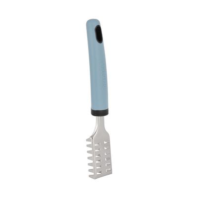 Delcasa Fish Scale Peeler- Dc3349/ Scraper With Stainless Steel Head, Ergonomically Designed Pp Handle/ Classic Design, Perfect For Removing Or Scaling Fishes Scales/ Easy Operation, Durable And Lightweight Design/ Silver And Blue