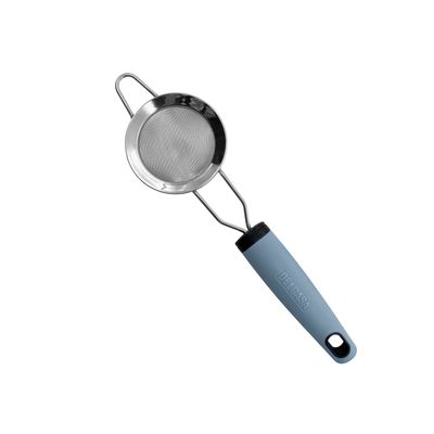 Delcasa Strainer With Pp Handle- Dc3358/ 7 Cm, Stainless Steel Mesh And Rim, Multi-Purpose/ Easy And Comfortable To Hold, Durable And Safe To Use/ Perfect For Tea, Coffee, Juice/ Liquid Strainers For Kitchen Use/ Silver And Blue