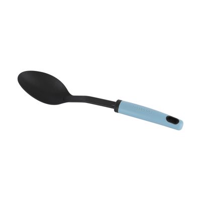 Delcasa Nylon Serving Spoon- Dc3362/ With Pp Handle, Ideal For Cooking And Serve Food, Curry, Rice/ Kitchen Utensils For Nonstick Pans And Cookware/ Dishwasher Safe, Sturdy, Lightweight And Heat Resistant/ Black And Blue