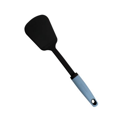 Delcasa Nylon Spatula- Dc3363/ With Pp Handle, Stylish And Long, Perfect For Flipping, Transferring And Tossing, Turner Suitable For Non-Stick Cookware/ Elegant And Lightweight Design, Foodgrade Kitchenware/ Black And Blue