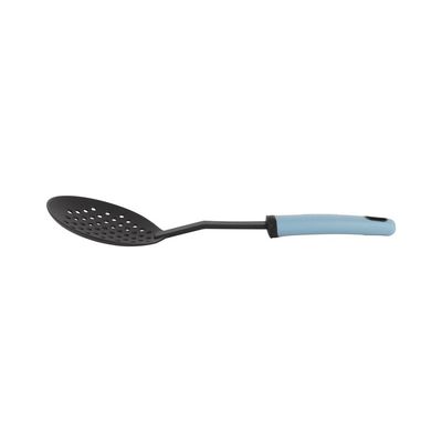 Delcasa Nylon Skimmer- Dc3365/ With Stylish Long Pp Handle, Ideal For Cooking, Drain And Serving Food/ Food-Grade, Elegant And Lightweight Design/ Black And Blue