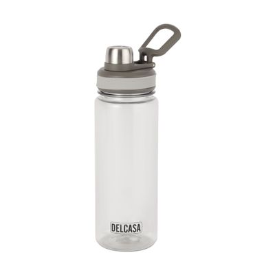 Delcasa 850 Ml Water Bottle- Dc3282/ With Handle And Screw Lid, Transparent Bottles, Easy To Carry/ Dishwasher Safe, Perfect For School, Office And Gym/ Leak-Proof And Eco-Friendly, Food-Grade And Elegant Design/ Grey