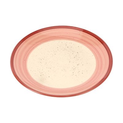 Delcasa 7.5" Side Plate- Dc3181/ Hand Crafted Paint Stoneware Collection, Light-Weight And Foodgrade With Elegant Design/ Perfect For Serving And Eating Food/ Dishwasher And Microwave Safe And Chip-Resistant/ Red