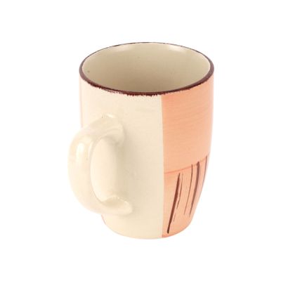 Delcasa 9Oz Stoneware Mug- Dc3185/ Handcrafted Painted Design, Perfect For Hot And Cold Drinks/ Food-Grade, Non-Toxic And Dishwasher And Microwave Safe/ Stylish, Durable And Long-Lasting Design, Perfect For Gifting/ Brown