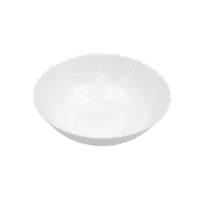 Delcasa 6.0" Opalware Soup Bowl- Dc3300/ Elegant Color, Perfect For Serving And Eating Soups / Lightweight, Serveware, Dishwasher-Safe And Microwave Safe/ White 