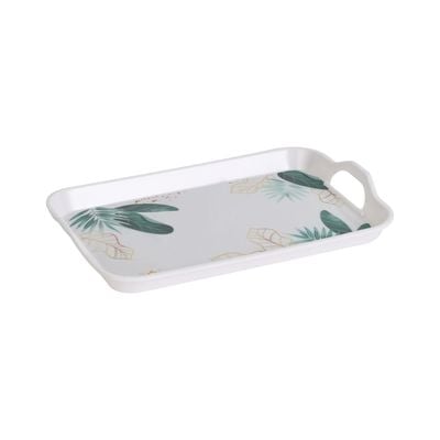 Delcasa Melamineware Serving Tray- Dc3394/ 11" Rectangular Trays With Elegant And Sleek Design, Long-Lasting Melamine Construction/ Multi-Purpose Flat Serveware, Ideal For Tea, Drinks, Food, Dcor Items, Etc./Dishwasher And Freezer Safe, Easy To Use And Maintain/ White