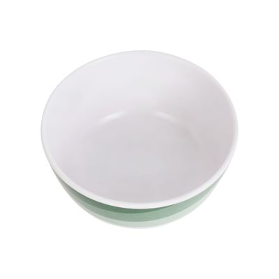 Delcasa 4.5" Melamineware Soup Bowl- Dc3423/ Lightweight With Elegant White And Green Design/ Non-Toxic And Hygienic, Food-Grade Material/ Safe For Microwave, Dishwasher And Freezer/ Perfect For Serving Noodles, Ramen, Snacks, Soups, Curries, Etc.