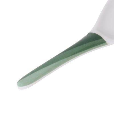 Delcasa 8.5" Melamine Rice Spoon- Dc3428/ Ideal For Serving, Mixing, Baking, Stirring And Cooking Curry, Sauces, Pasta, Etc./ With A Comfortable Handle, Elegant And Lightweight Design, Food-Grade/ White And Green