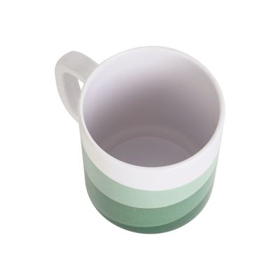 Delcasa 370 Ml Melamineware Mug- Dc3434/ Perfect For Hot And Cold Drinks/ Food-Grade, Non-Toxic And Safe To Use/ Stylish, Durable And Long-Lasting Design, Dishwasher-Safe, Perfect For Gifting/ Green And White