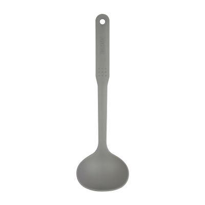 Delcasa Pbt Plastic Soup Ladle- Dc3386/ Ideal For Serving Soups, Curry, Sauces, Etc./ Deep Spoon With A Comfortable Handle/ Elegant And Lightweight Design, Food-Grade With Wide Bowl/ Black