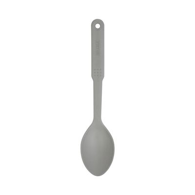 Delcasa Pbt Plastic Serving Spoon- Dc3387/ Ideal For Cooking And Serve Food, Curry, Rice/ Kitchen Utensils For Nonstick Pans And Cookware/ Sturdy, Lightweight And Heat Resistant/ Black  