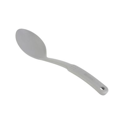 Delcasa Pbt Plastic Serving Spoon- Dc3387/ Ideal For Cooking And Serve Food, Curry, Rice/ Kitchen Utensils For Nonstick Pans And Cookware/ Sturdy, Lightweight And Heat Resistant/ Black  