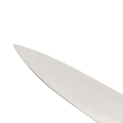 Delcasa 8" Chef Knife- Dc3441/ With Ultra-Sharp Stainless Steel Blades And Rust-Proof Body, Wooden Handle/ 100% Food-Grade, Suitable For Dining Table, Home And Restaurant/ Perfect For Cutting Meat, Dicing Vegetables, Slicing Herbs, Chopping Nuts, Etc./ Silver And Brown