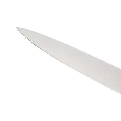 Delcasa 8" Slicer Knife- Dc3442/ With Ultra-Sharp Stainless Steel Blade, Rustproof Body, Forged Wooden Handle/ 100% Food-Grade, Suitable For Dining Table, Home And Restaurant/ Perfect For Cutting Thin Slices Of Meat, Vegetables In Medium To Large Portions, Etc./ Silver