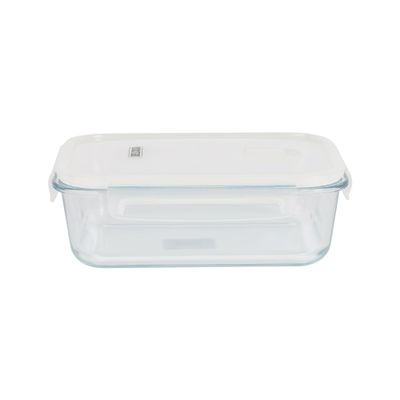 Delcasa 1540 Ml Square Airtight Container With Glass Lid-Dc3312/ Borosilicate Bowl, Perfect For Baking And Serving/ Safe For Freezer, Dishwasher/ Perfect For Casseroles, Lasagnas, Marinating Meats And Vegetables, Oven-Safe