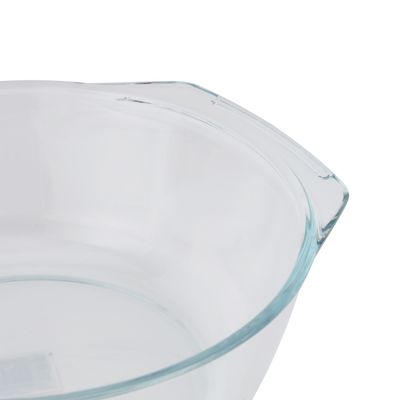 Delcasa 1500 Ml Round Glass Baking Casserole With Lid-Dc3313/ Borosilicate Bowl, Perfect For Baking And Serving/ Safe For Freezer, Dishwasher/ Perfect For Casseroles, Lasagnas, Marinating Meats And Vegetables, Oven-Safe