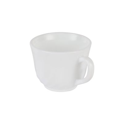 Delcasa 12 Piece Opalware Cup And Saucer Set- Dc3401/ 6 200 Ml Tea Cups And 6 Saucers/ Heat-Resistant, Scratch-Resistant, Perfect For Serving Teas, Coffee, Double Espresso, Latte, Cafe Mocha, And Other Beverages/ Safe For Microwave, Dishwasher And Freezer/ White 