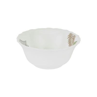 Delcasa 4.0" Opalware Bowl- Dc3399/ Elegant Color, Perfect For Serving Chutneys, Dips, Sauces, Snacks, Etc., And Eating Soups/ Lightweight, Serveware, Dishwasher-Safe And Microwave Safe/ White 