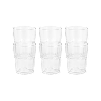 Delcasa 300 Ml Transparent Glass Tumbler Set- Dc3448/ Multi-Purpose, Perfect For Hot And Cold Beverages Like Tea, Coffee, Water, Juices/ Lead-Free, Crystal Clear Construction/ Resistant To Breakage, Chipping, Scratching/ Sturdy And Creative Design/ Pack Of 6