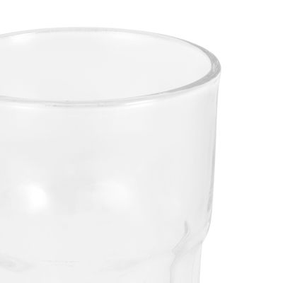 Delcasa 300 Ml Transparent Glass Tumbler Set- Dc3448/ Multi-Purpose, Perfect For Hot And Cold Beverages Like Tea, Coffee, Water, Juices/ Lead-Free, Crystal Clear Construction/ Resistant To Breakage, Chipping, Scratching/ Sturdy And Creative Design/ Pack Of 6