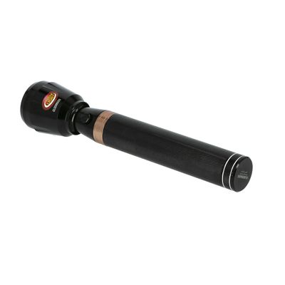 Olsenmark Rechargeable LED Flashlight, 285 MM - High Quality Battery - Charged up to 1000 Times - 5 Hours Continuous Working - 1500 Meters Range - Multifunctional - Indoor/Outdoor Use