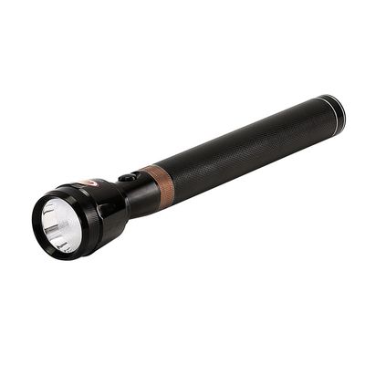 Olsenmark Rechargeable LED Flashlight, 288 MM - Super Bright CREE- LED Torch Light - Built-in Battery 2000mAh, NI-CD Battery, 1500 Distance Range - Powerful Torch for Camping, Hiking, Trekking, Outdoor