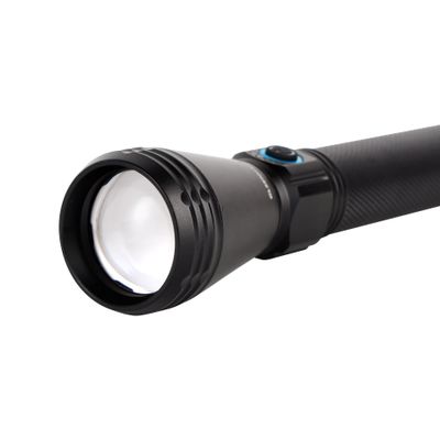 Olsenmark 15W Rechargeable LED Flashlight-OMFL2747/Hig Brightness, Durable Design, Non-Corrosive Aluminium Body/ USB charging, Long runtime, Laser LED, Powerful Light Beam with Zooming Function/ USB Type-C Charging, Ultra High Lumens, Lithium Battery/ Black Color, and Lifetime Warranty