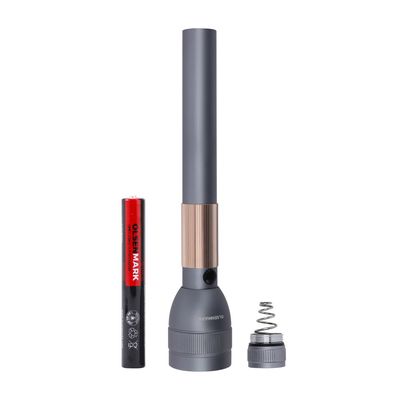 3-in-1 Rechargeable LED Flashlight, High Lumens, OMFL2801 | Military Grade | Lithium-Ion Battery 3.7V 4000mAh | 2000M Real Range Distance | Ideal for Trekking, Hiking & More